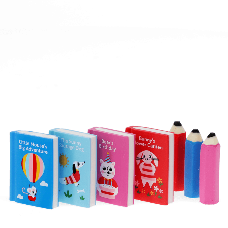 Rex London Erasers (set Of 7) - Animal Tales