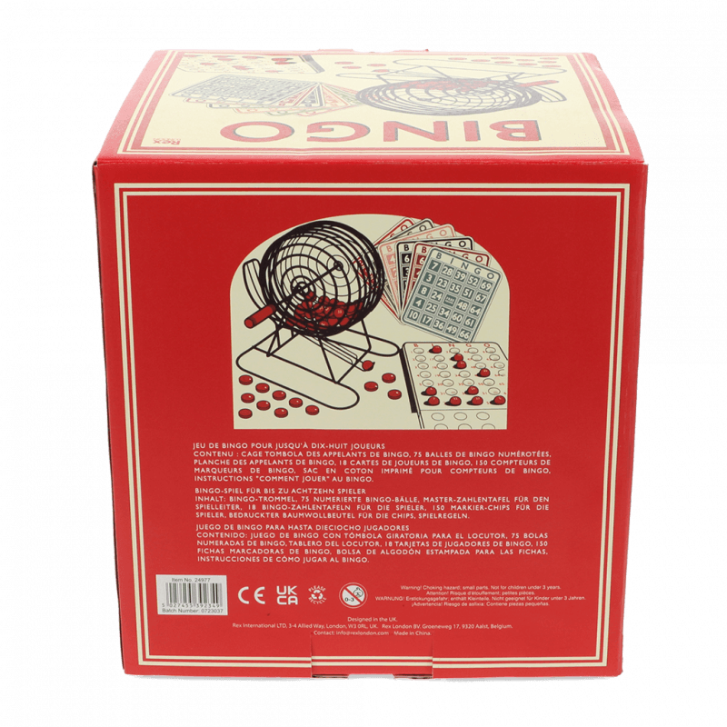 Rex London Family Bingo Game