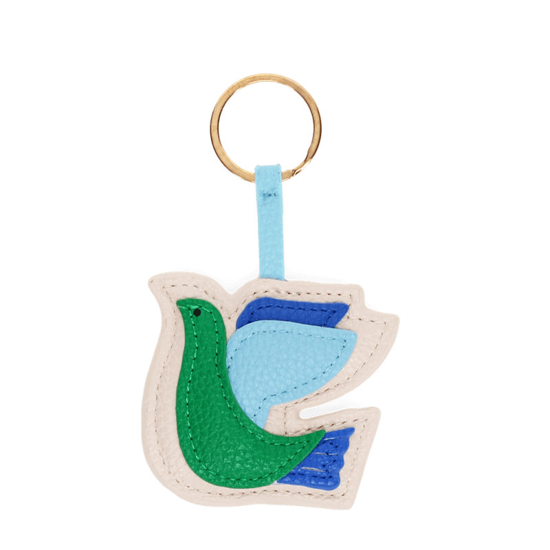 Rex London Faux Leather Keyring - Bird