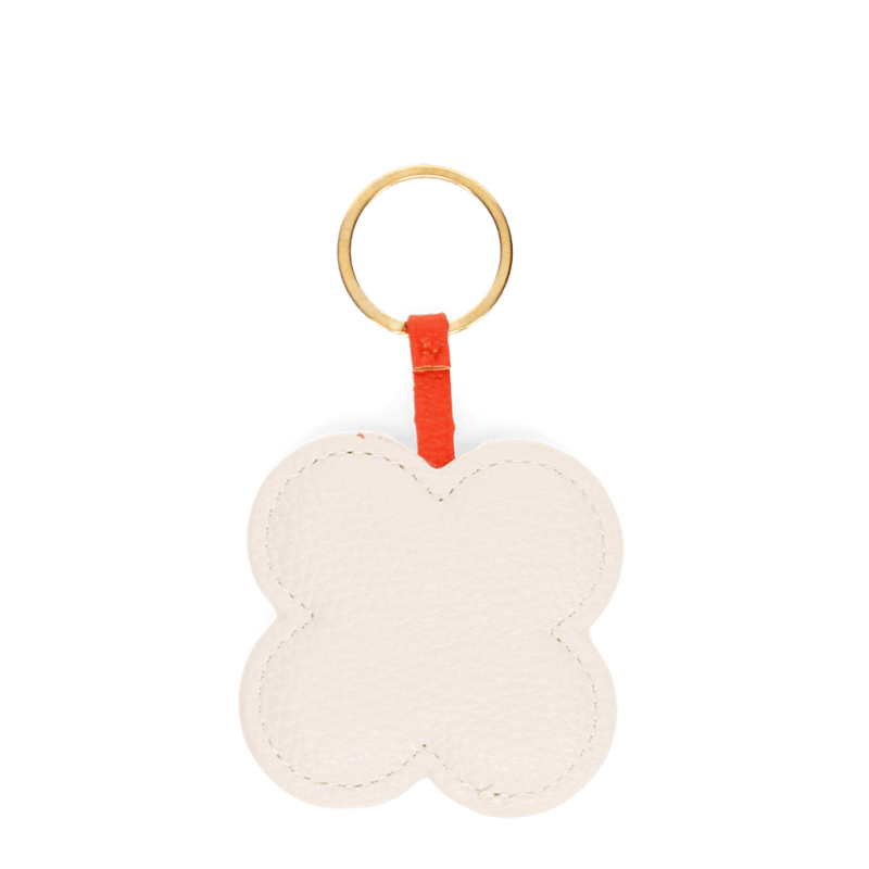 Rex London Faux Leather Keyring - Pink Daisy