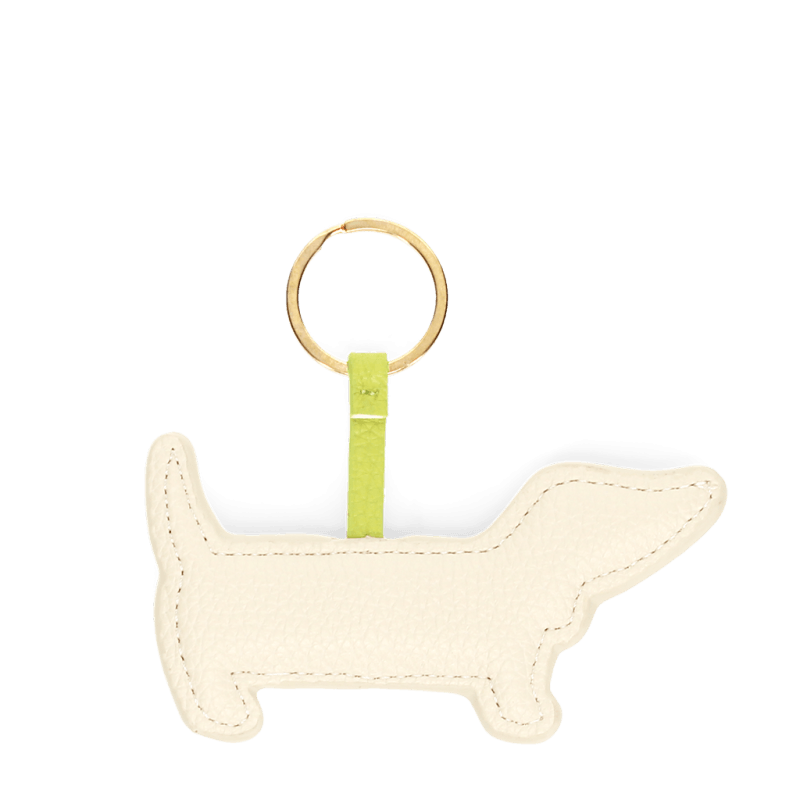Rex London Faux Leather Keyring - Sausage Dog