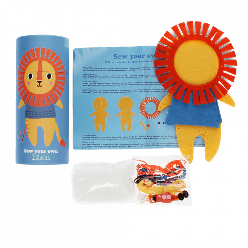 Rex London Felt Craft Kit - Sew Your Own Lion