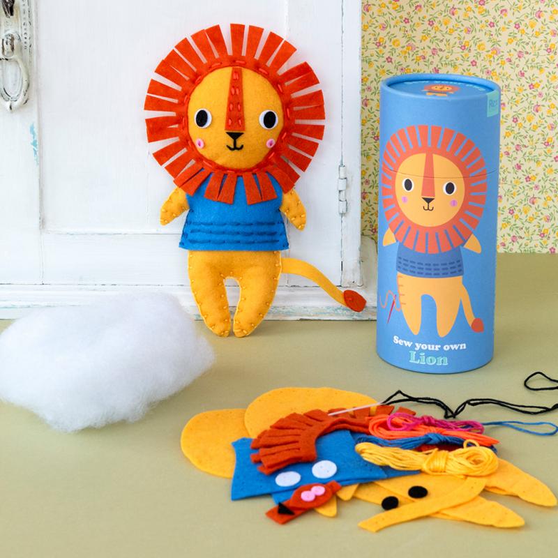 rex london Felt craft kit - sew your own lion