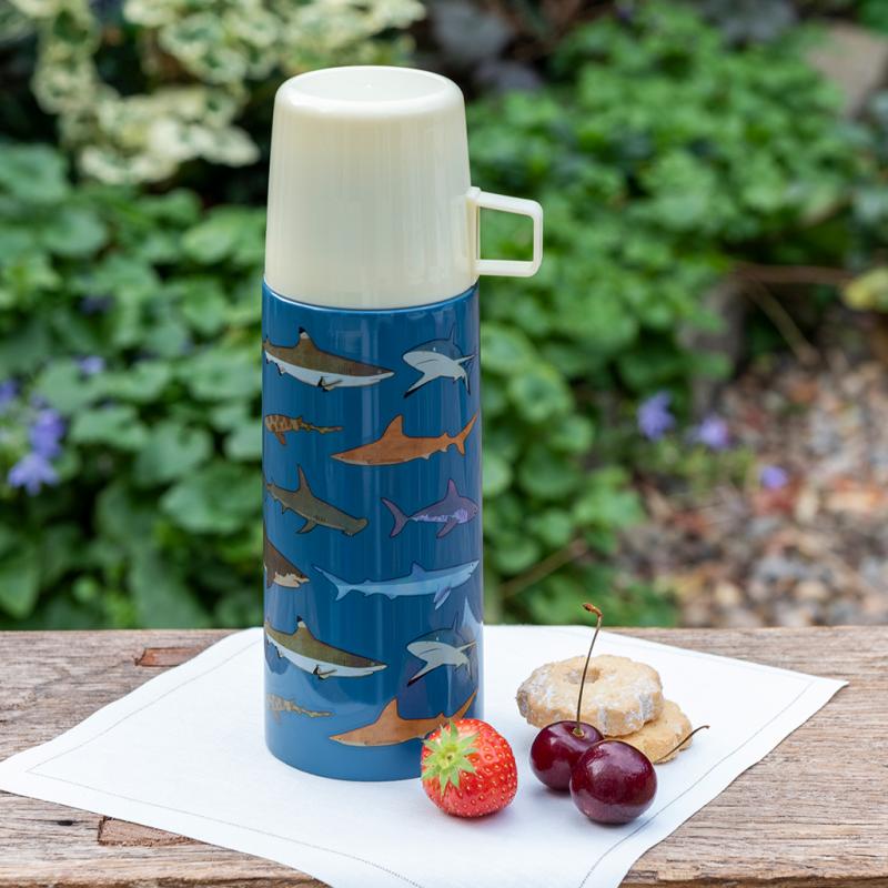 rex london Flask and cup 350ml - Sharks