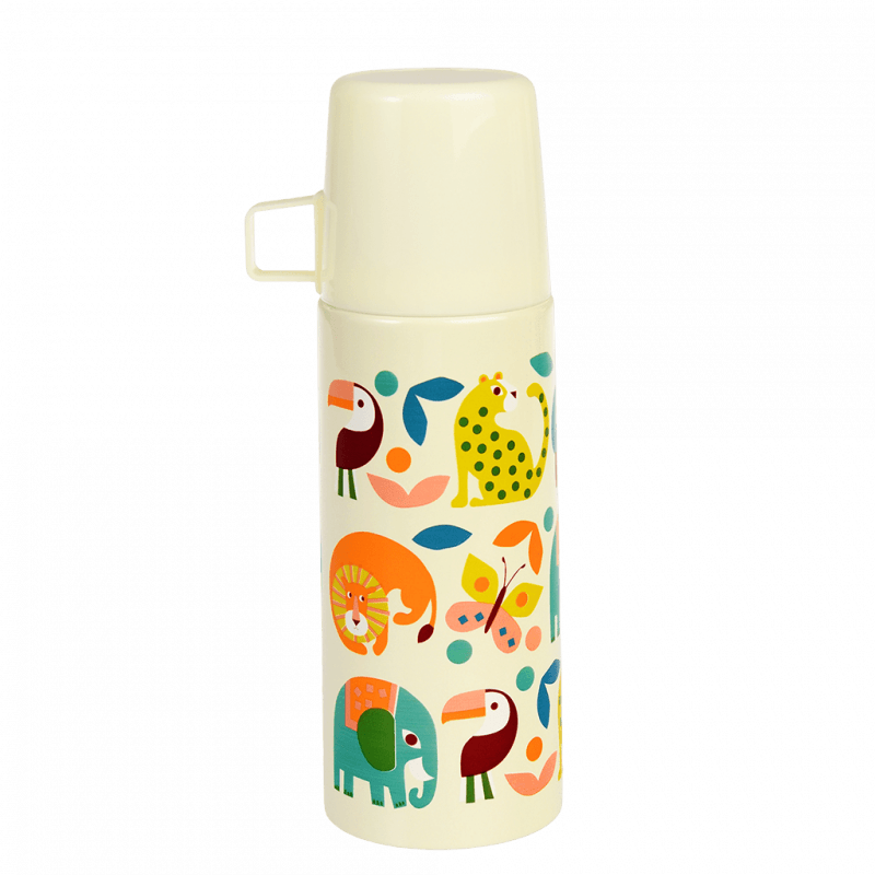Rex London Flask And Cup 350ml - Wild Wonders