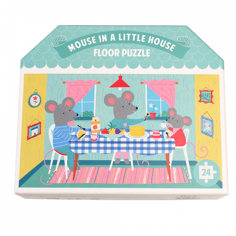 Rex London Floor Puzzle (24 Pieces) - Mouse In A House