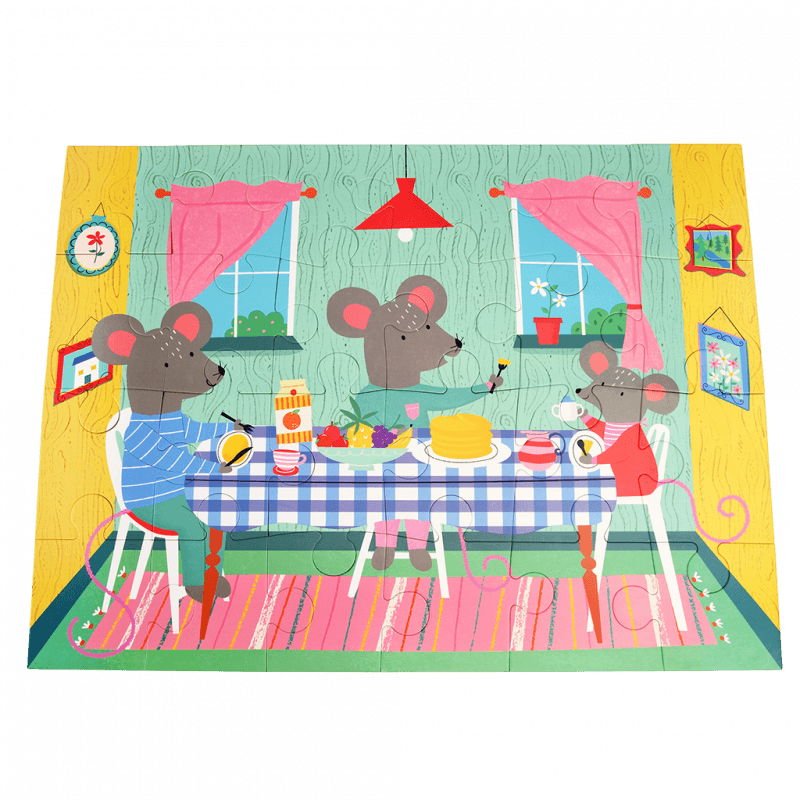 Rex London Floor Puzzle (24 Pieces) - Mouse In A House