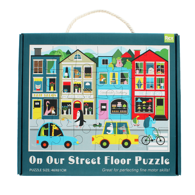 Rex London Floor Puzzle (24 Pieces) - On Our Street