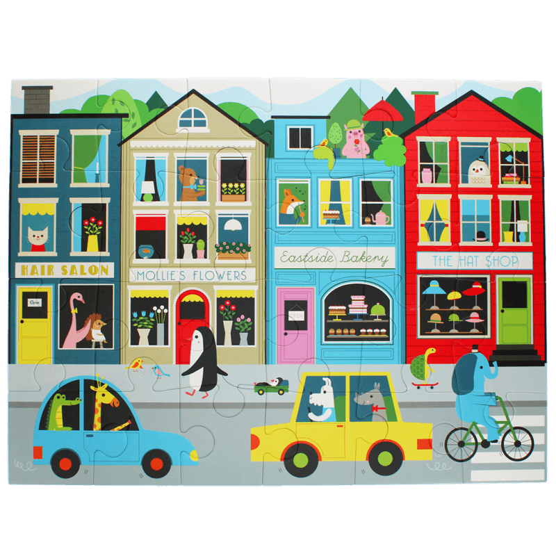 Rex London Floor Puzzle (24 Pieces) - On Our Street