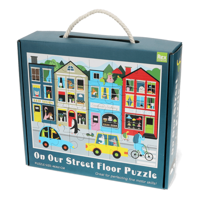 Rex London Floor Puzzle (24 Pieces) - On Our Street