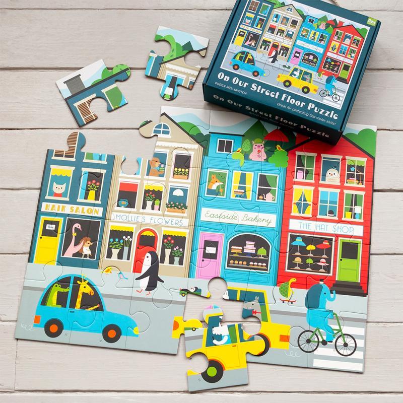 rex london Floor puzzle (24 pieces) - On Our Street