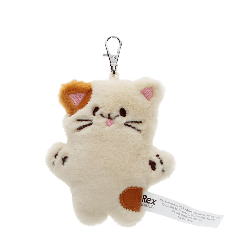 Rex London Fluffy Keyring Bag Charm - Cat