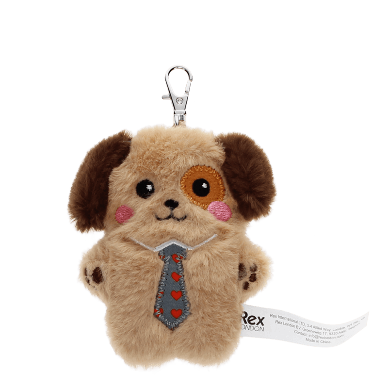 Rex London Fluffy Keyring Bag Charm - Dog