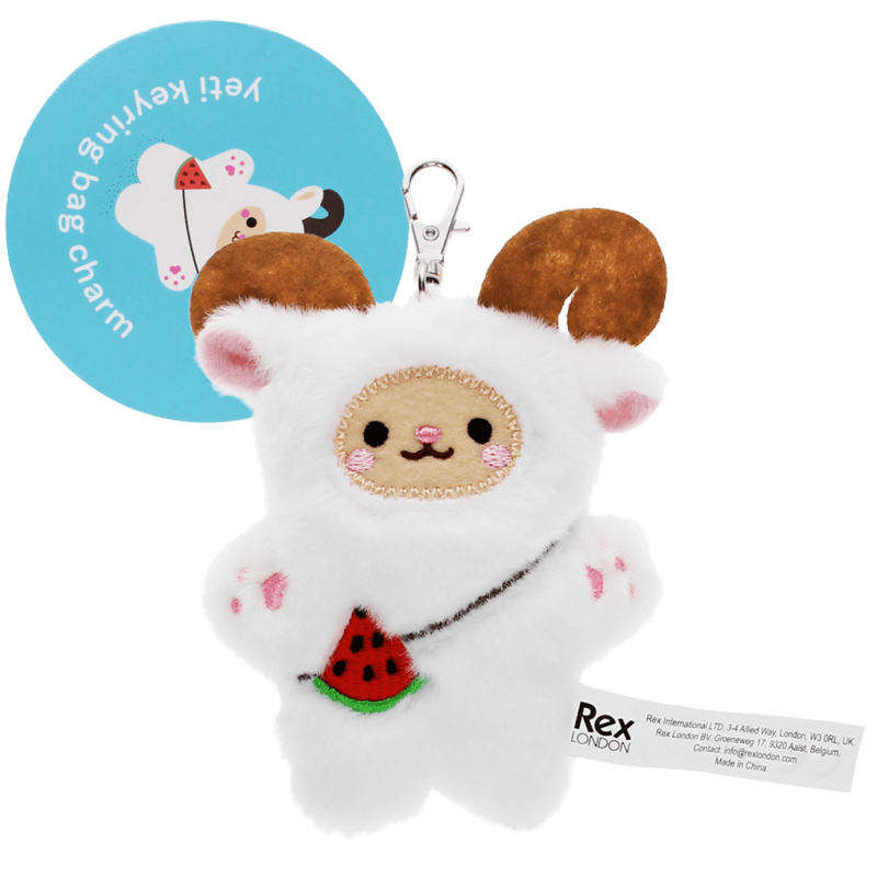 Rex London Fluffy Keyring Bag Charm - Yeti