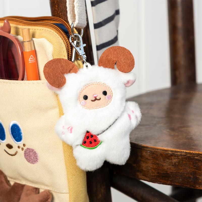 rex london Fluffy keyring bag charm - Yeti