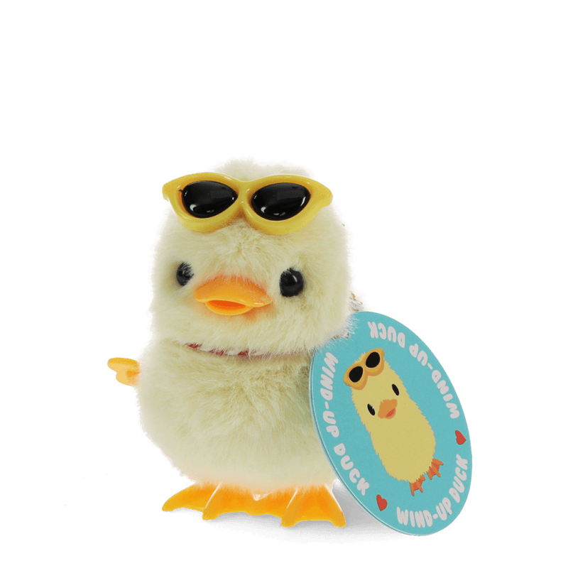 Rex London Fluffy Wind-up Toy - Duck