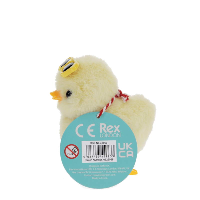 Rex London Fluffy Wind-up Toy - Duck