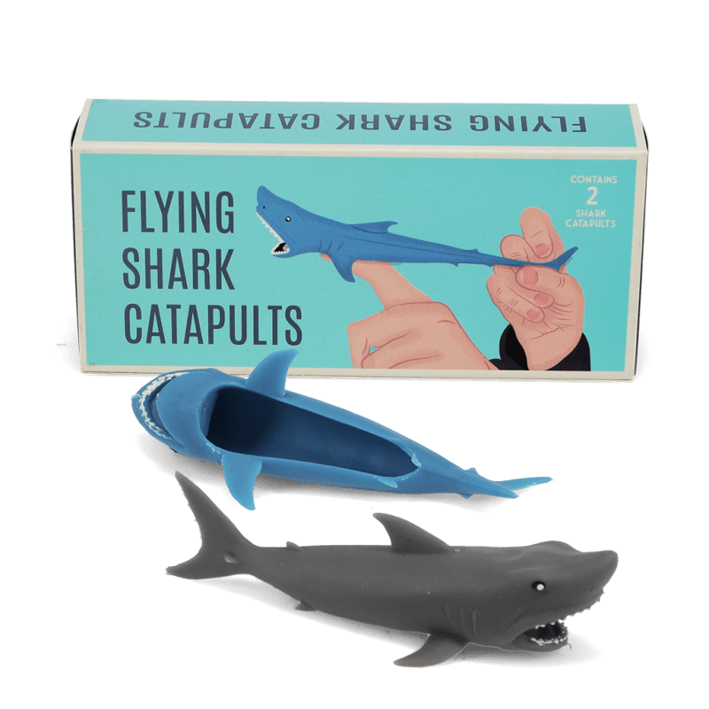 Rex London Flying Shark Finger Catapults (box Of 2)