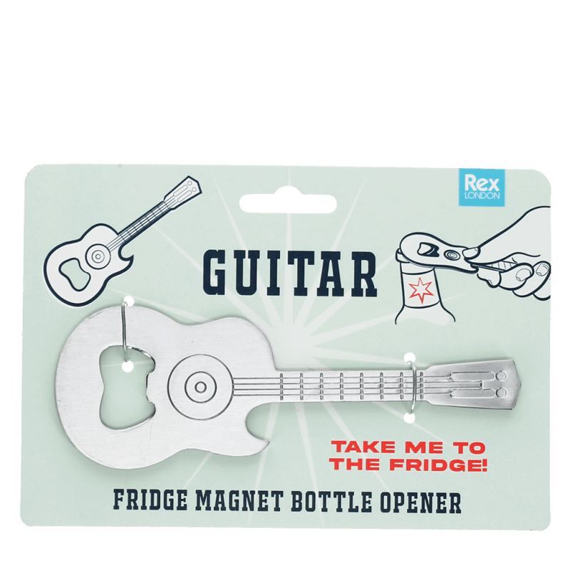Rex London Fridge Magnet Bottle Opener - Guitar
