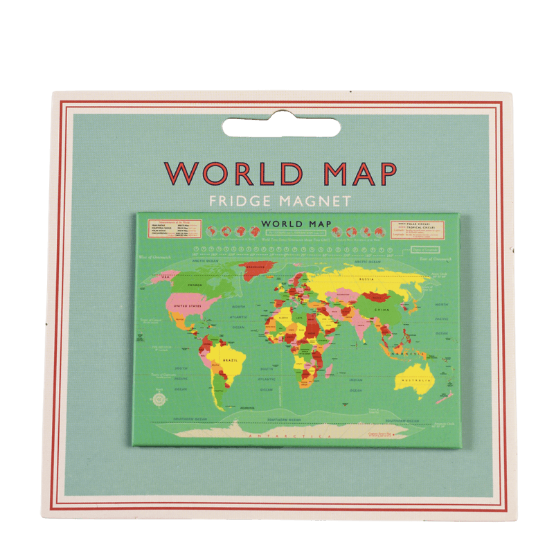 Rex London Fridge Magnet - World Map