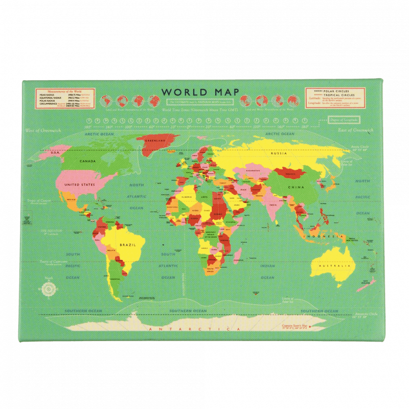 Rex London Fridge Magnet - World Map