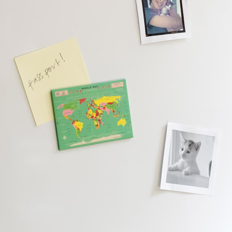 rex london Fridge magnet - World Map