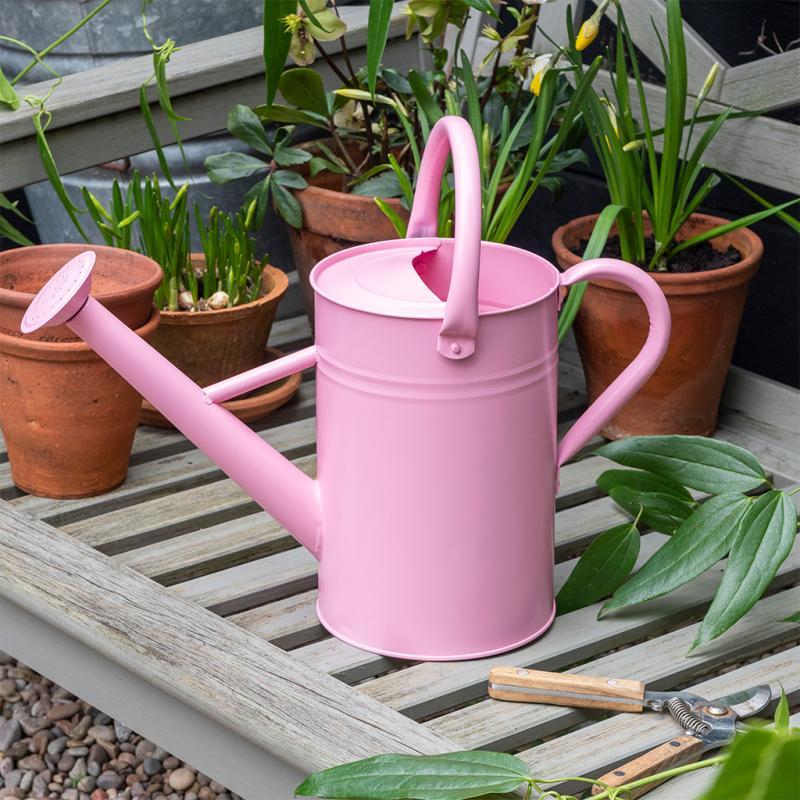 rex london Galvanised steel watering can 4.5L - Pink