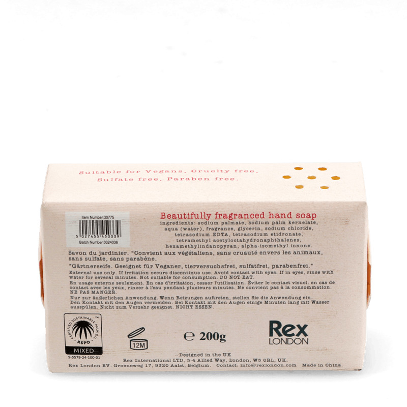 Rex London Gardener's Soap Bar 200g - Meadow Breeze