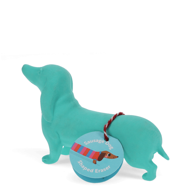 Rex London Giant Sausage Dog Eraser - Turquoise