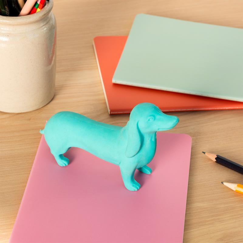 rex london Giant sausage dog eraser - Turquoise