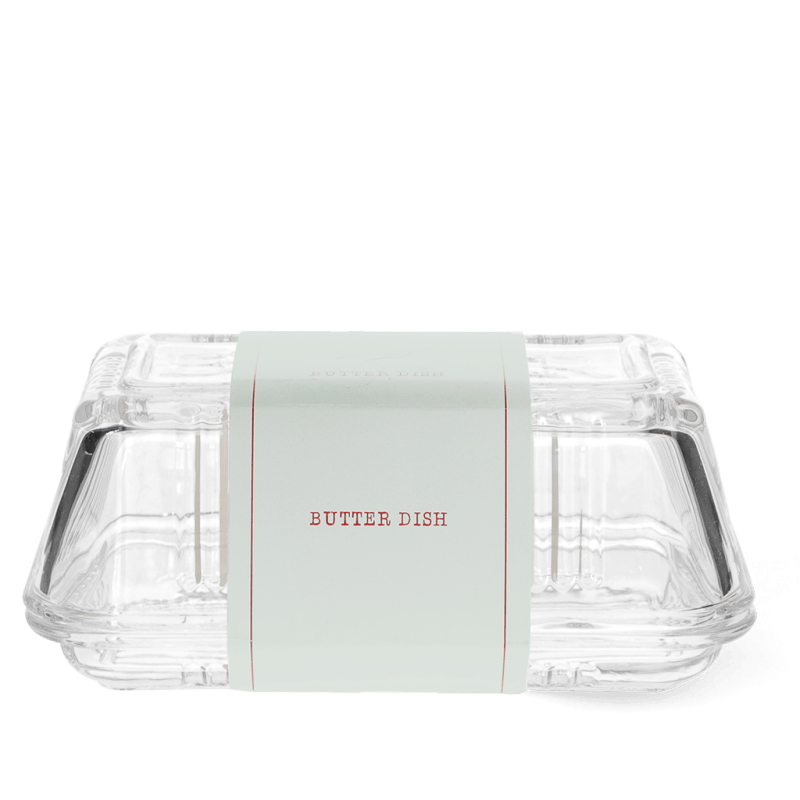 Rex London Glass Butter Dish