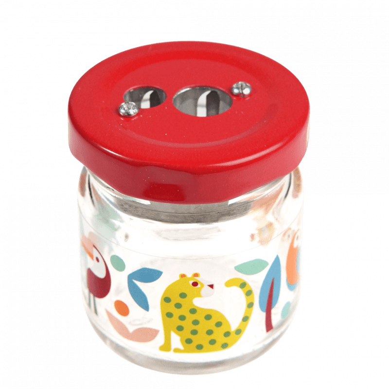 Rex London Glass Jar Pencil Sharpener - Wild Wonders