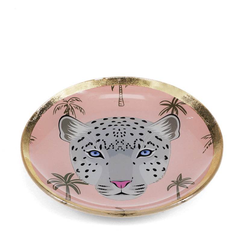 rex london Glass trinket dish - Leopard