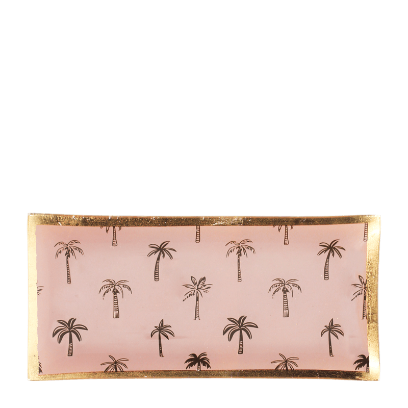 rex london Glass trinket dish - Palm tree