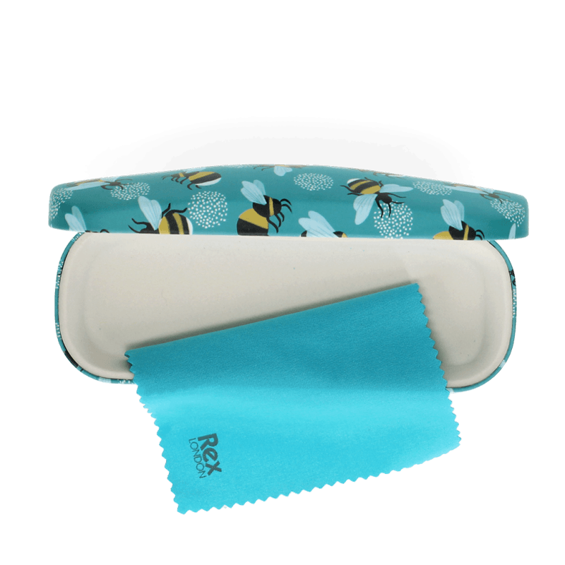 Rex London Glasses Case & Cleaning Cloth - Bumblebee