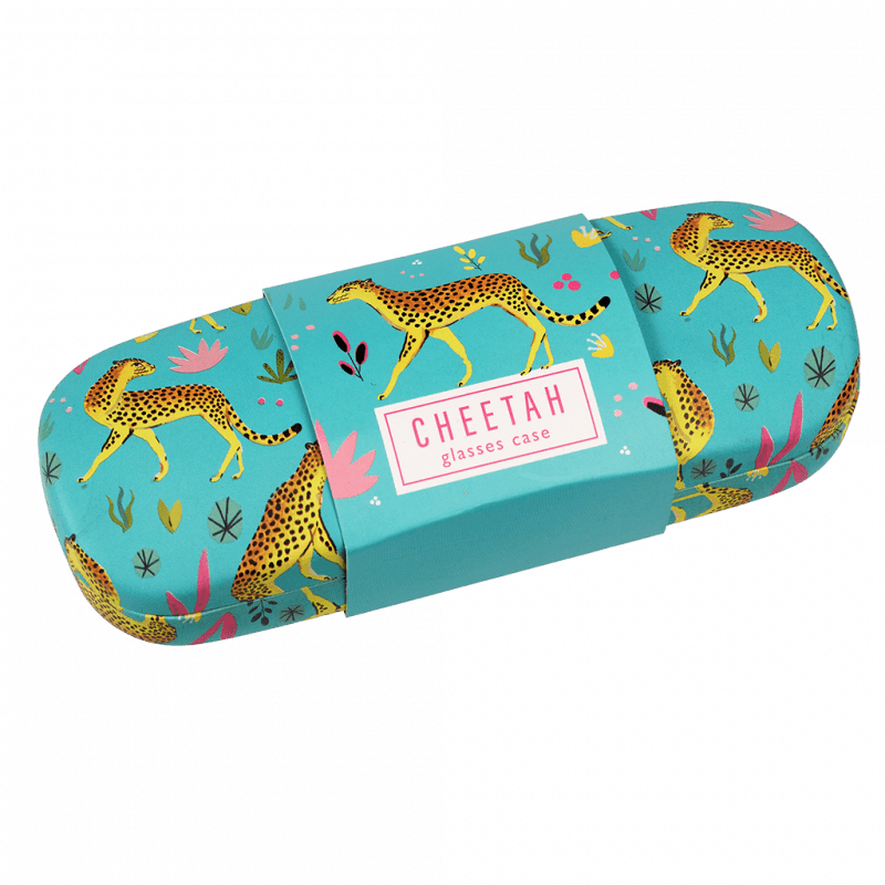 Rex London Glasses Case & Cleaning Cloth - Cheetah