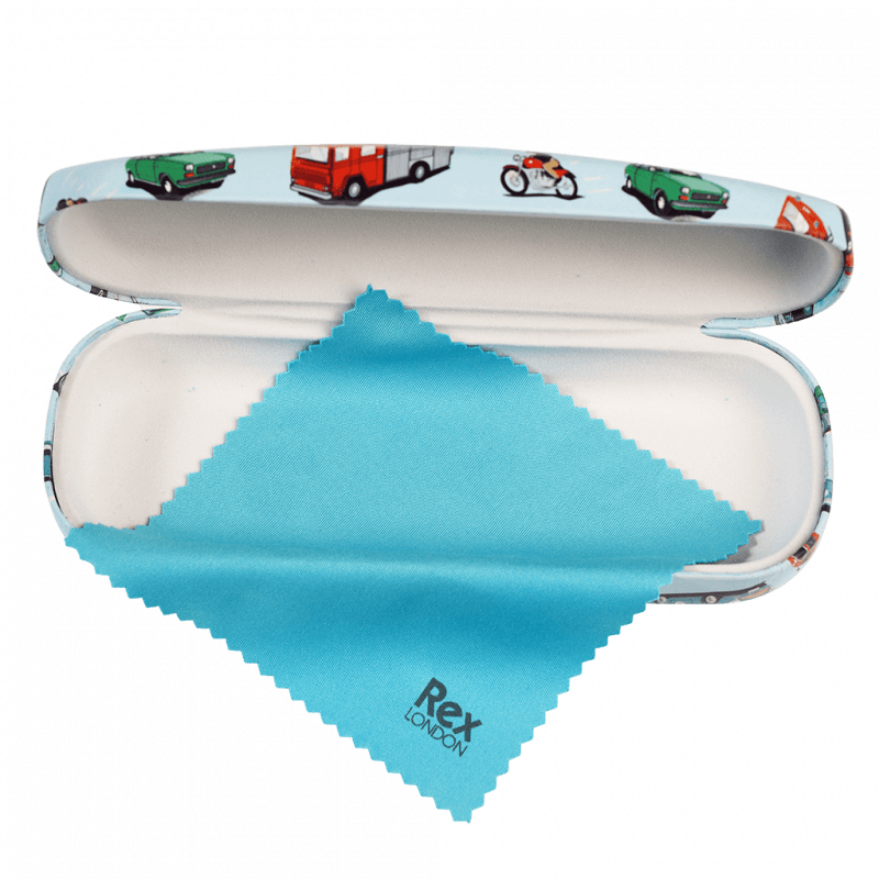 Rex London Glasses Case & Cleaning Cloth - Road Trip