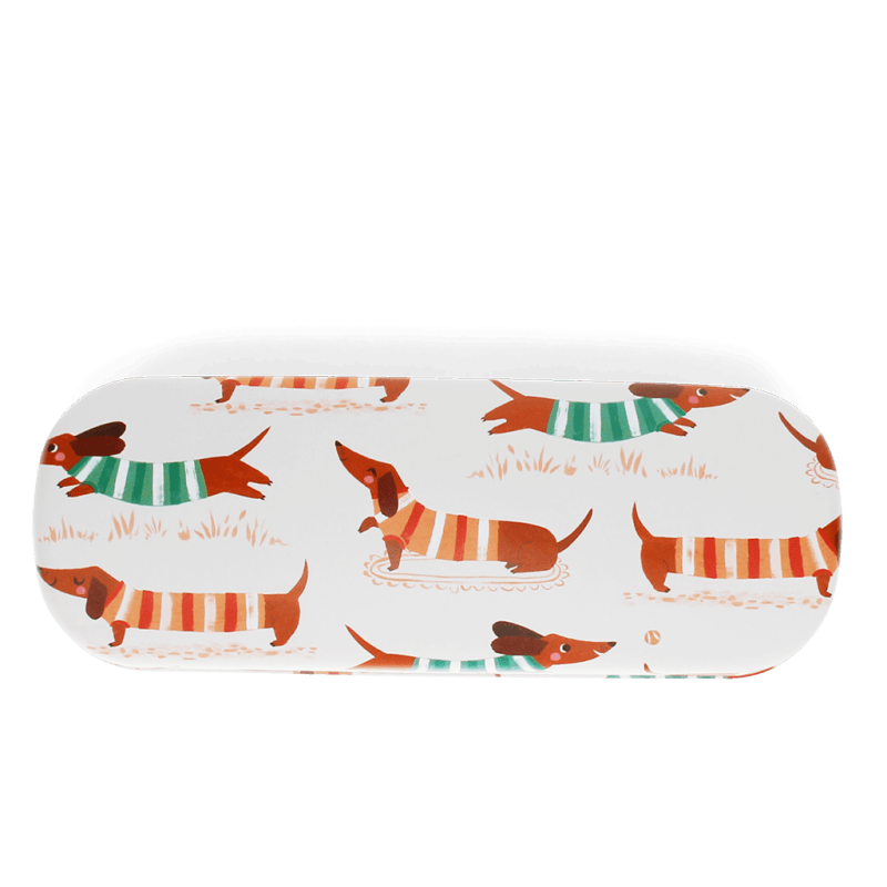 Rex London Glasses Case & Cleaning Cloth - Sausage Dog