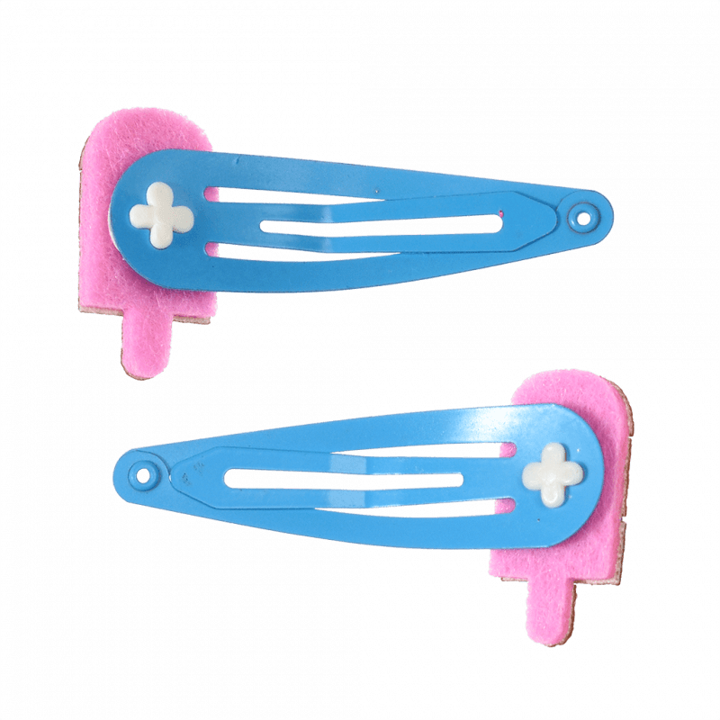 Rex London Glitter Hair Clips (set Of 2) - Ice Lolly