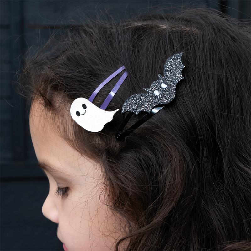 rex london Glitter hair clips (set of 4) - Spooky