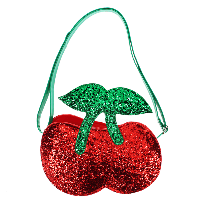 Rex London Glitter Handbag - Cherry