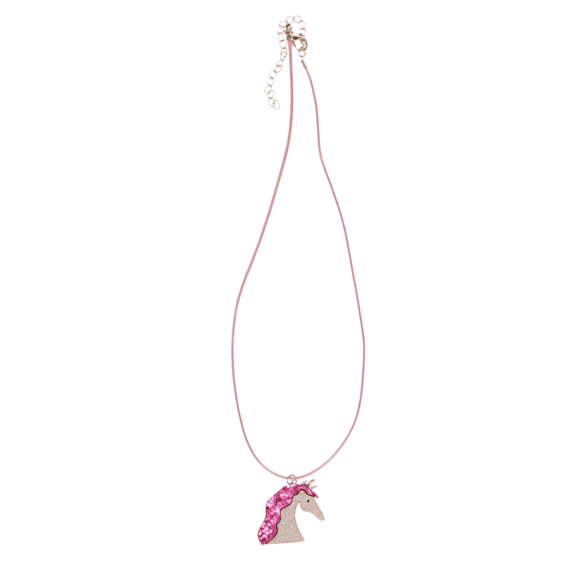 Rex London Glitter Necklace - Unicorn