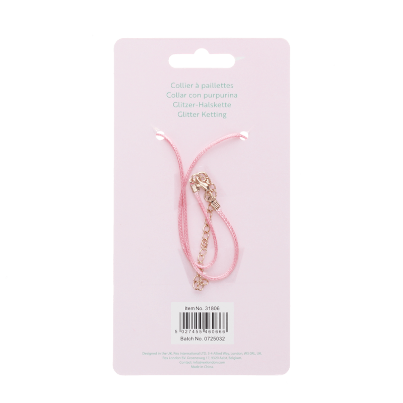 Rex London Glitter Necklace - Unicorn