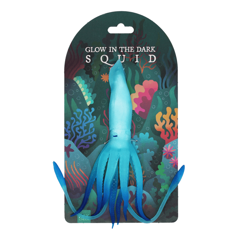 Rex London Glow In The Dark Squishy Toy - Squid