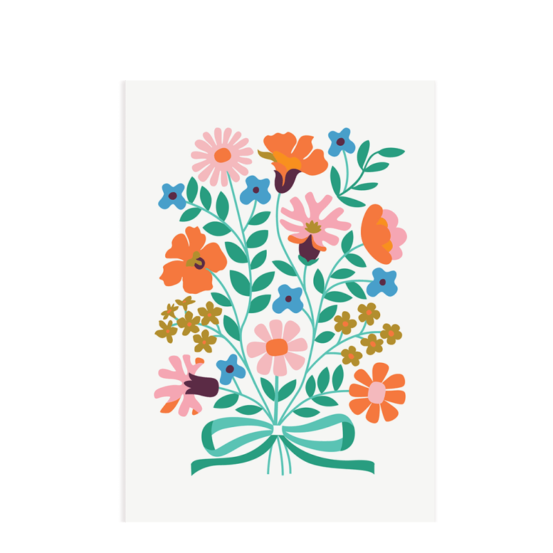 Rex London Greetings Card - Bunch Of Flowers