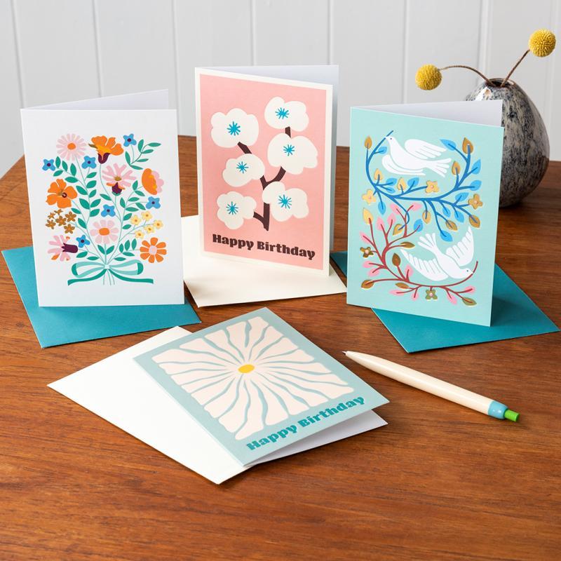 Rex London Greetings Card - Bunch Of Flowers