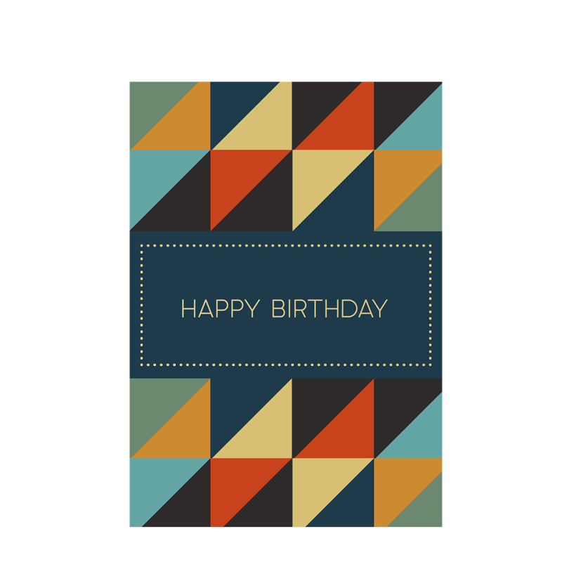 Rex London Greetings Card - Geometric