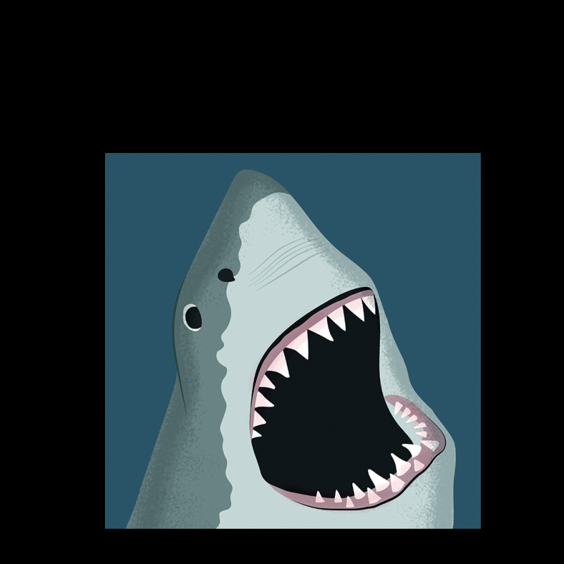 Rex London Greetings Card - Shark