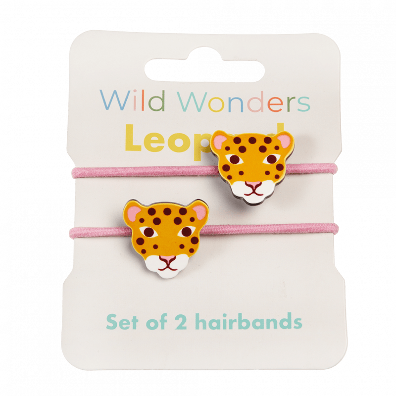 Rex London Hair Ties (set Of 2) - Wild Wonders Leopard