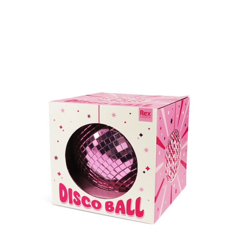 Rex London Hanging Disco Ball (10cm) - Pink